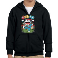 The Doremon Japanese Cartoon Youth Zipper Hoodie | Artistshot