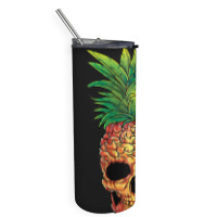 Pineapple Skull Funny Aloha Beaches Hawaiian Skinny Tumbler | Artistshot