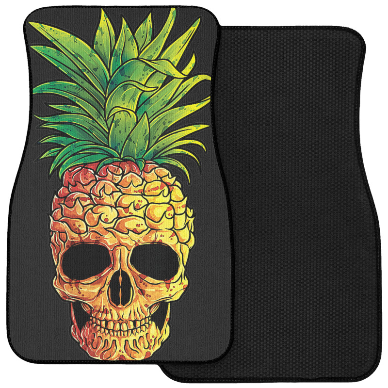 Pineapple Skull Funny Aloha Beaches Hawaiian Front Car Mat | Artistshot