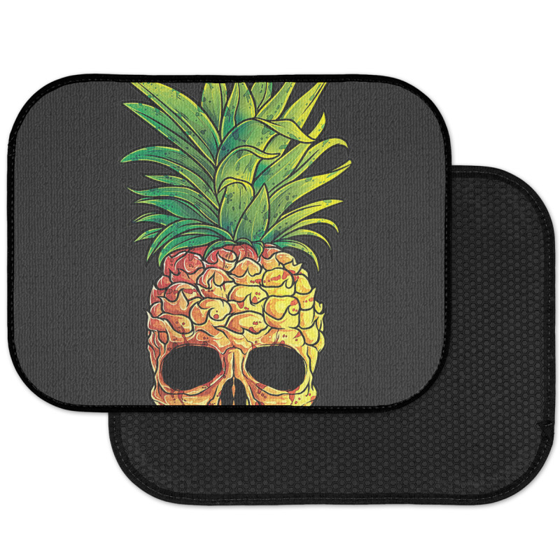 Pineapple Skull Funny Aloha Beaches Hawaiian Rear Car Mat | Artistshot