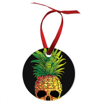 Pineapple Skull Funny Aloha Beaches Hawaiian Ornament | Artistshot