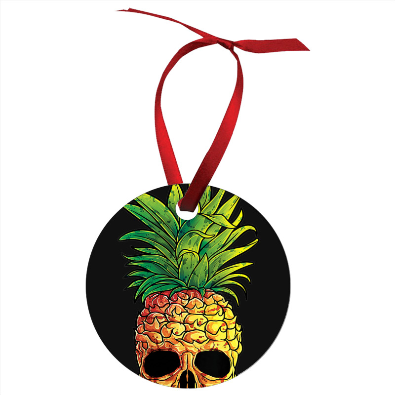 Pineapple Skull Funny Aloha Beaches Hawaiian Ornament | Artistshot