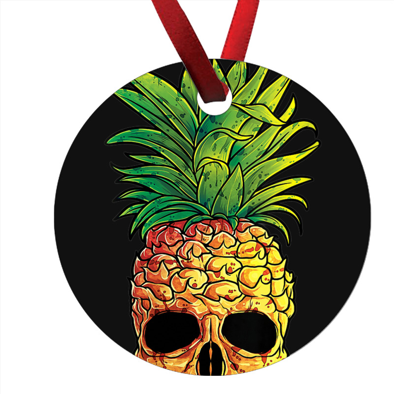 Pineapple Skull Funny Aloha Beaches Hawaiian Ornament | Artistshot