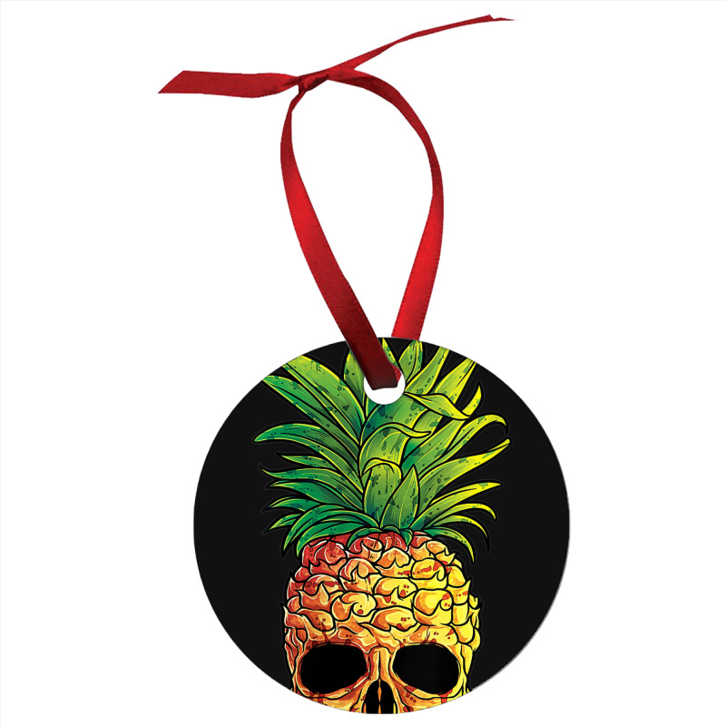 Pineapple Skull Funny Aloha Beaches Hawaiian Ornament | Artistshot