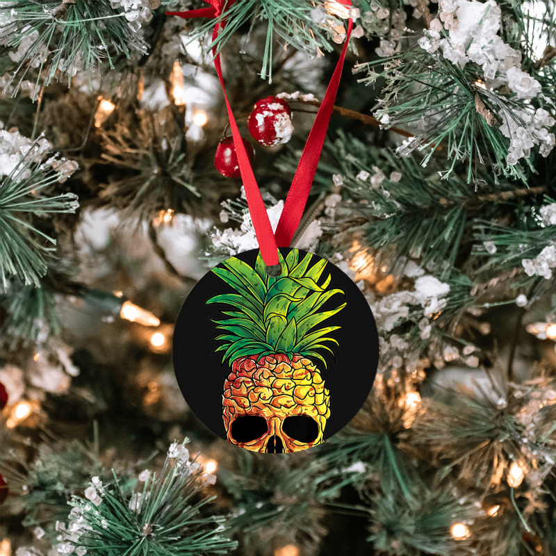 Pineapple Skull Funny Aloha Beaches Hawaiian Ornament | Artistshot