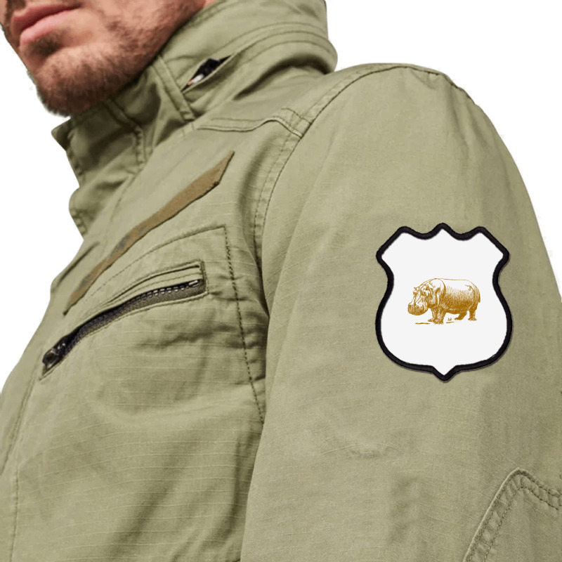 Vintage Hippopotamus Shield Patch | Artistshot