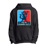 Cats For Kamala 2024 White Urban Pullover Hoodie | Artistshot