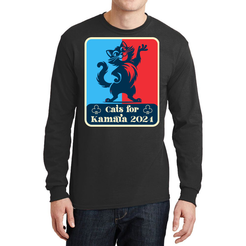 Cats For Kamala 2024 White Long Sleeve Shirts | Artistshot