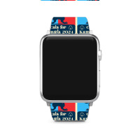 Cats For Kamala 2024 White Apple Watch Band | Artistshot