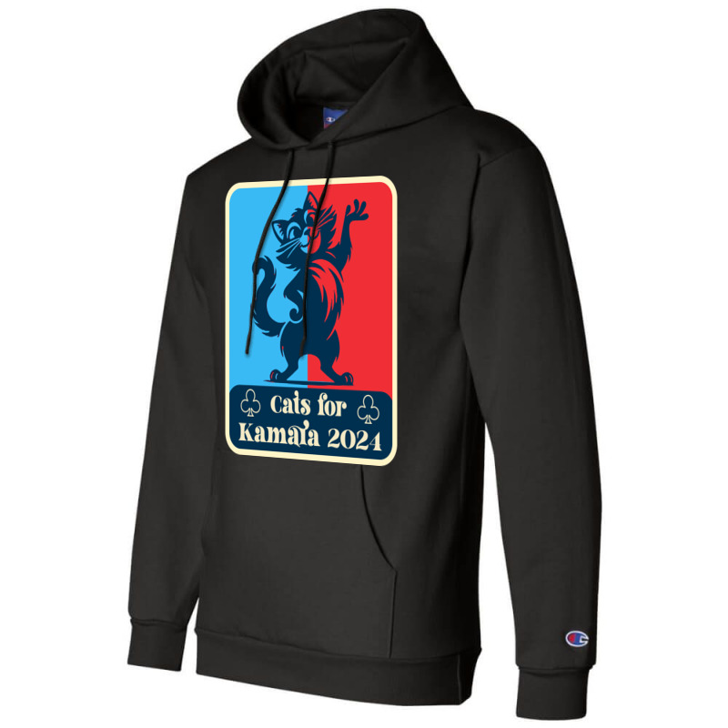 Cats For Kamala 2024 White Champion Hoodie | Artistshot