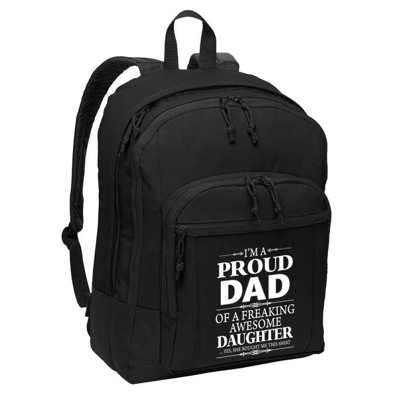 Proud Dad Basic Backpack | Artistshot