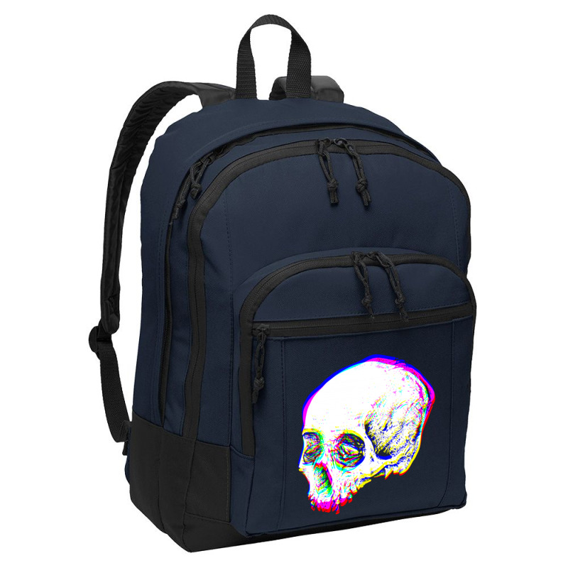 Skull Glitch Basic Backpack | Artistshot