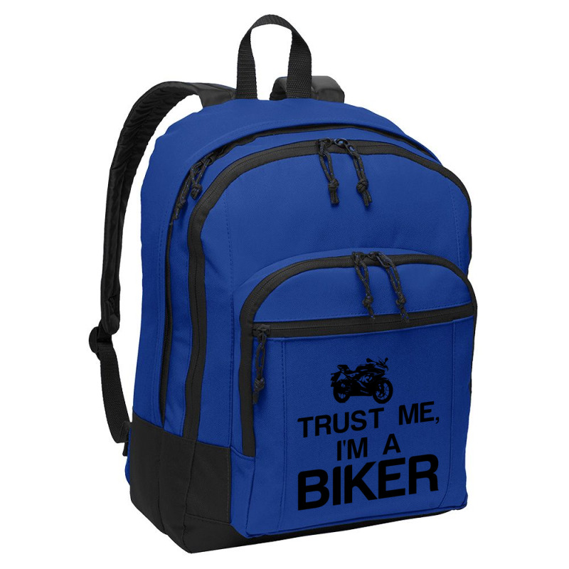 Trust Me, I'm A Biker Basic Backpack | Artistshot