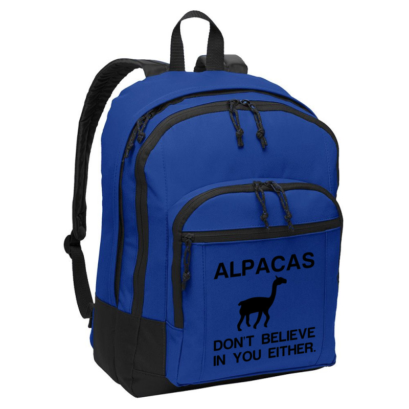 Alpacas Dont Believe Basic Backpack | Artistshot