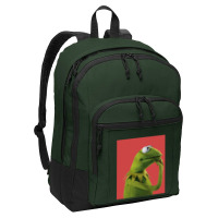 Pondering Kermit Basic Backpack | Artistshot