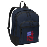 Afghan Hound American Flag Patriotic 4th Of July Basic Backpack | Artistshot