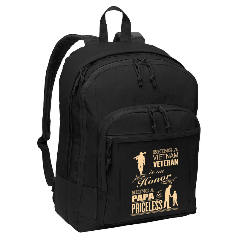 Being A Viet Nam Veteran Is An Honor   Being A Papa Is Priceless Basic Backpack | Artistshot