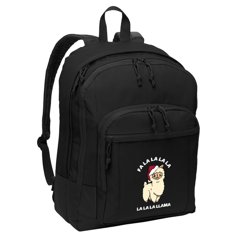 Fa La La La La Llama Cute Christmas Basic Backpack | Artistshot