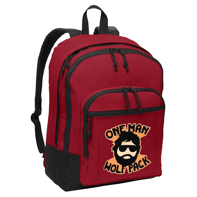 One Man Wolf Pack Basic Backpack | Artistshot