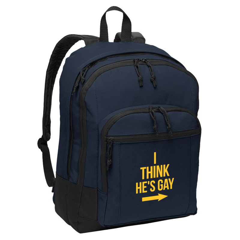 I Think He Is Gay Basic Backpack | Artistshot