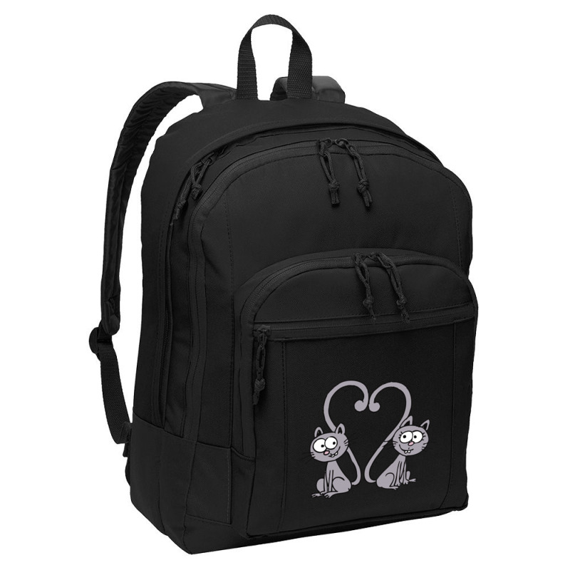 Valentine's Day Cat Basic Backpack | Artistshot