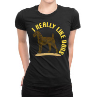 Vintage Irish Terrier Dog Ladies Fitted T-shirt | Artistshot