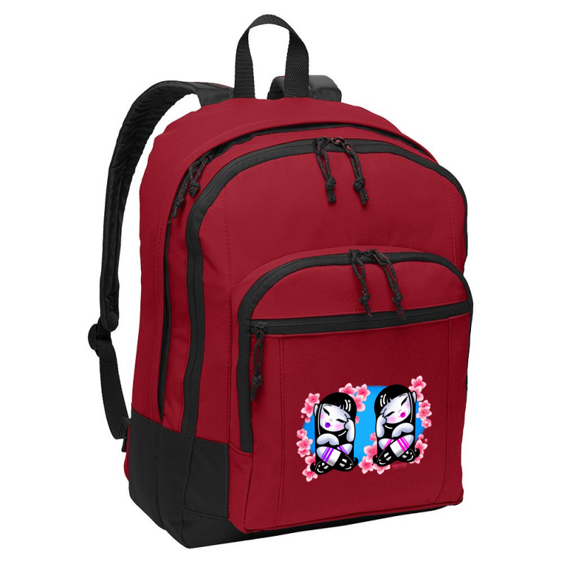 Cherry Blossom Twins Basic Backpack | Artistshot