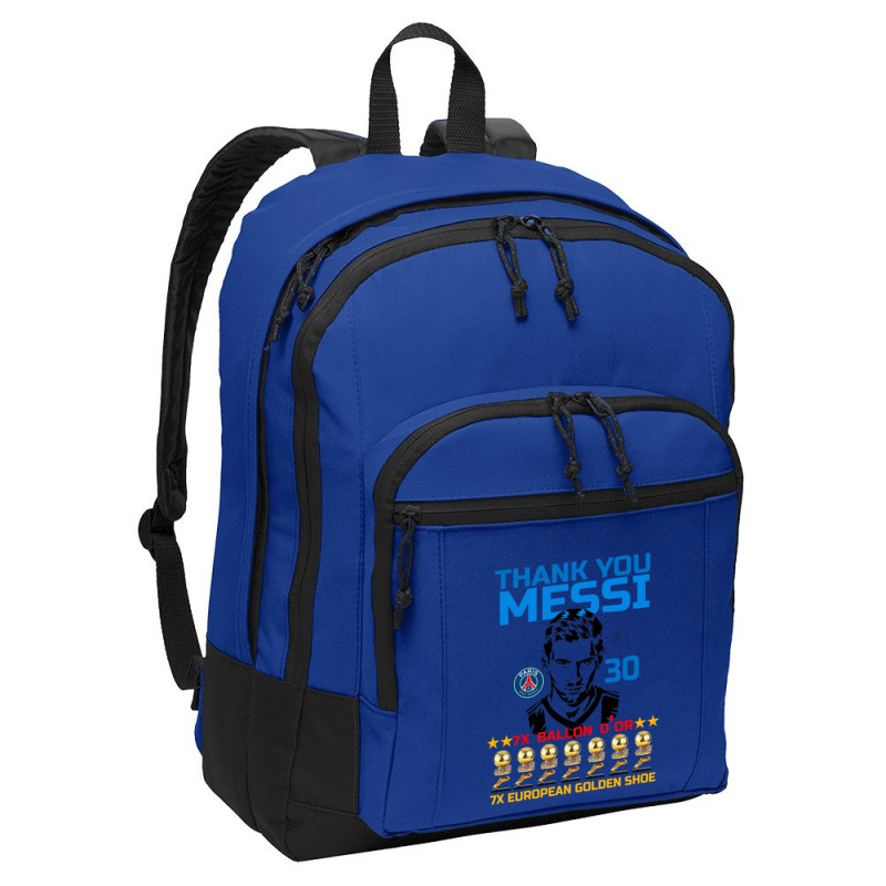 Ballon D'or 2021 Thank You Messi 30 Number 7x Golden Shoe Basic Backpack | Artistshot