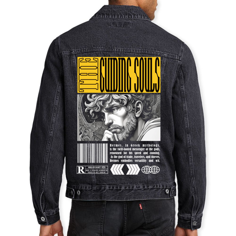 Streetwear Dark Art Style The Guiding Souls Men Denim Jacket by DTFDOT | Artistshot