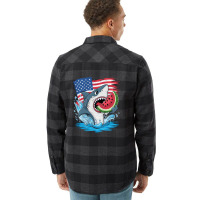 A Cartoon Shark Flannel Shirt | Artistshot