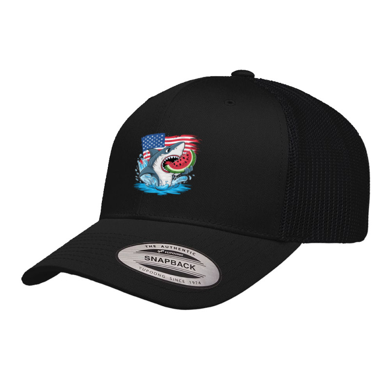 A Cartoon Shark Retro Trucker Cap | Artistshot