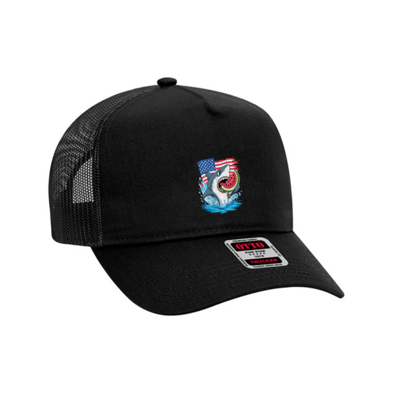 A Cartoon Shark Mesh Back Trucker Hat | Artistshot