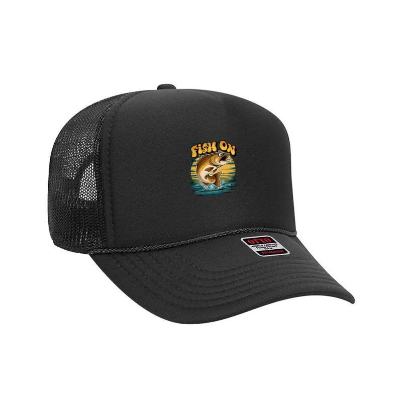 Fish On Foam Trucker Hat | Artistshot