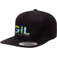 Wind Power, Solar Energy, Electric Vehicles 5 Panel Snapback Cap | Artistshot