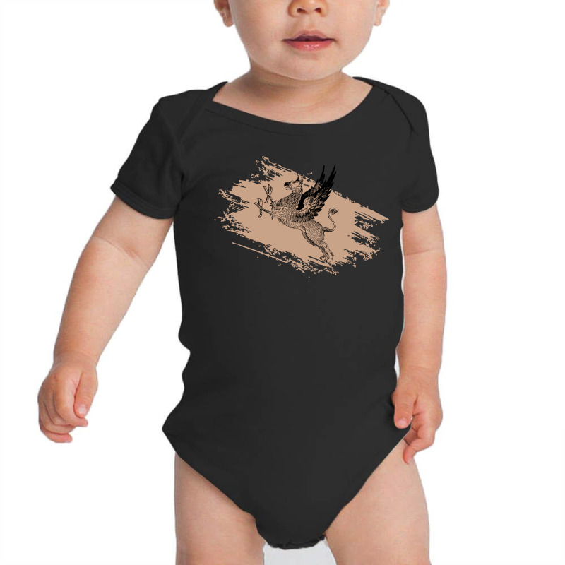 Griffin Drawing Baby Bodysuit by HRC Design | Artistshot