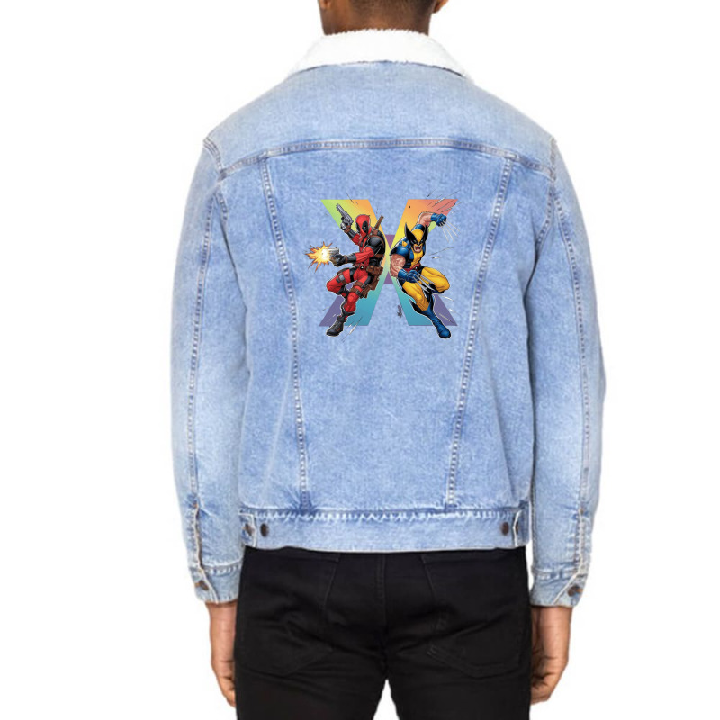 Deadpool And Wolverine Unisex Sherpa-lined Denim Jacket | Artistshot