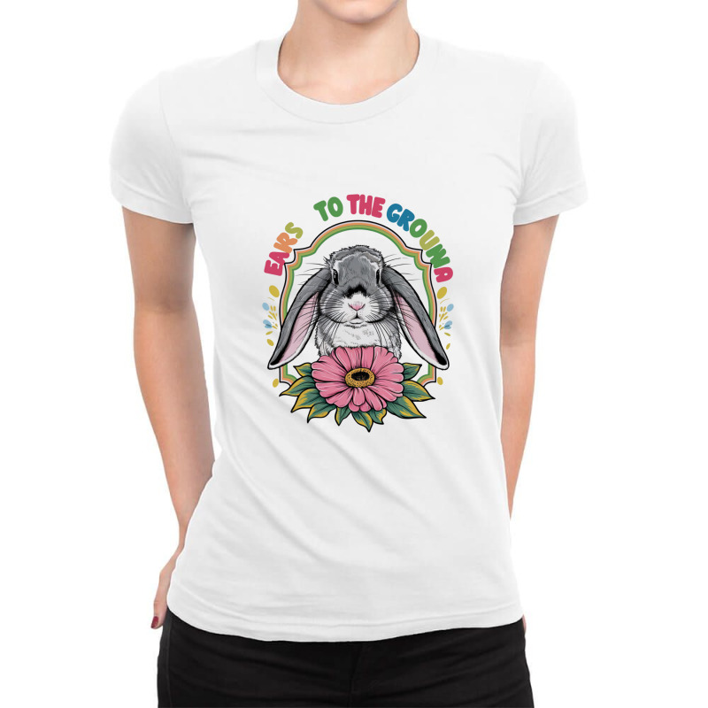 Ears To The Ground Ladies Fitted T-Shirt by Donna Schennum | Artistshot