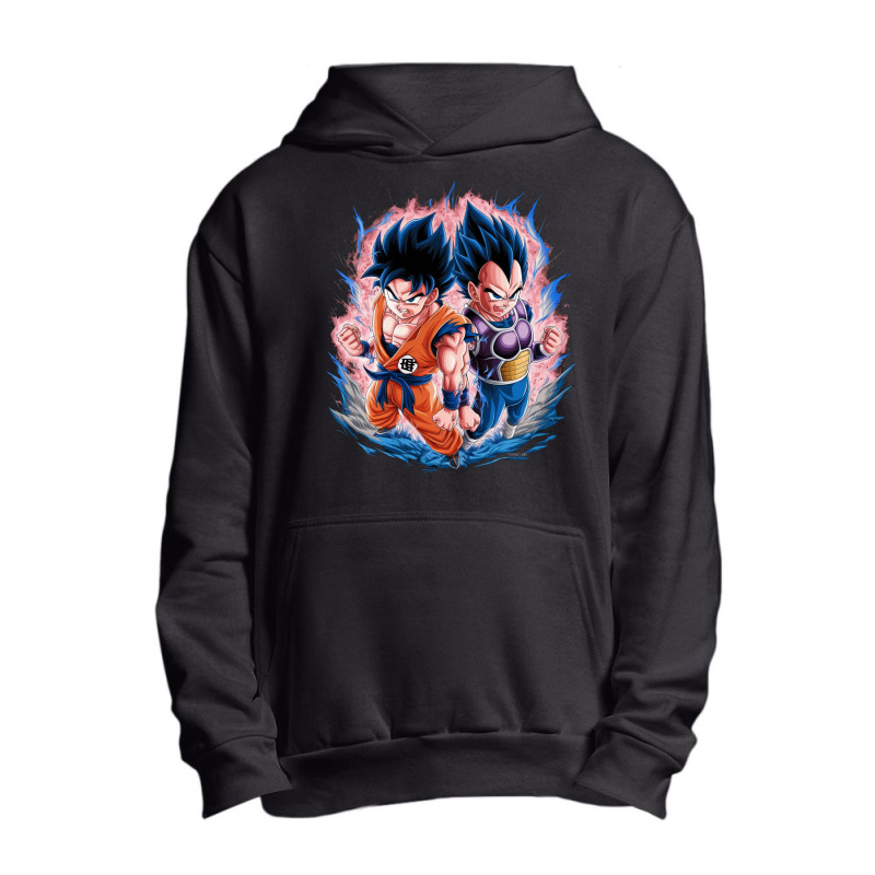 Goku And Vegeta Urban Pullover Hoodie | Artistshot