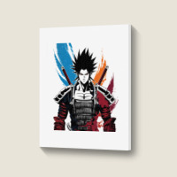 Ninja Samurai Portrait Canvas Print | Artistshot