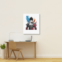 Ninja Samurai Portrait Canvas Print | Artistshot