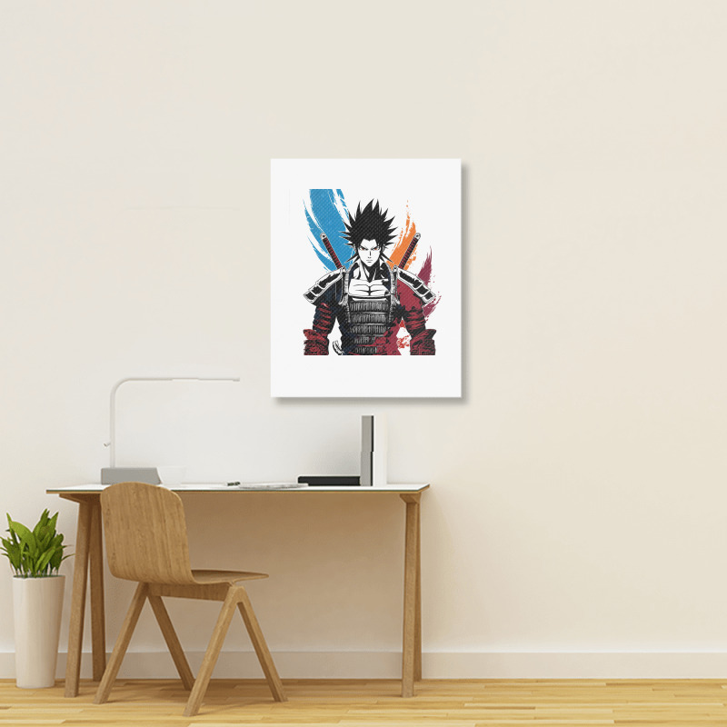 Ninja Samurai Portrait Canvas Print | Artistshot