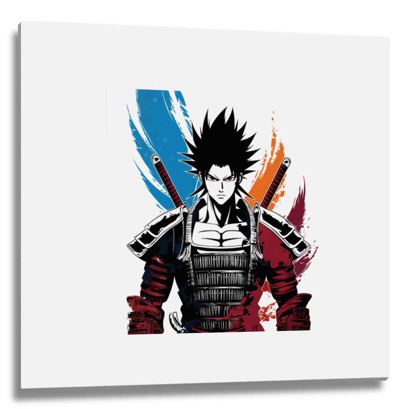 Ninja Samurai Metal Print Square | Artistshot