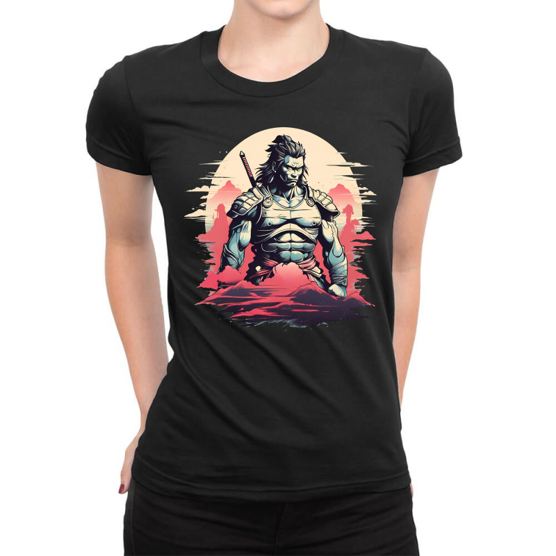 Ninja Samurai Ladies Fitted T-Shirt by Sport | Artistshot