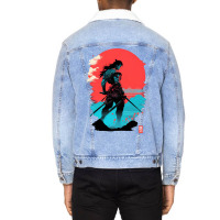 Ninja Samurai Unisex Sherpa-lined Denim Jacket | Artistshot