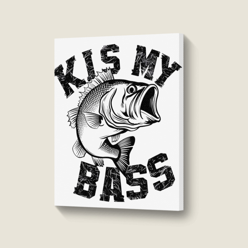 A Bass Fish Portrait Canvas Print | Artistshot