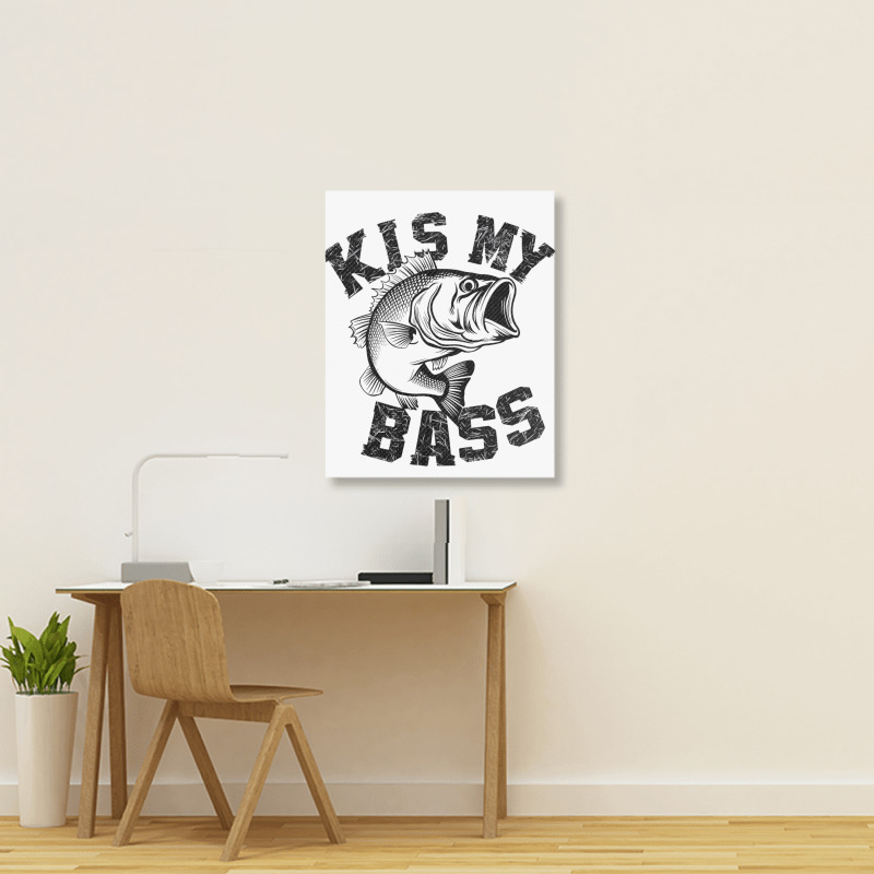 A Bass Fish Portrait Canvas Print | Artistshot