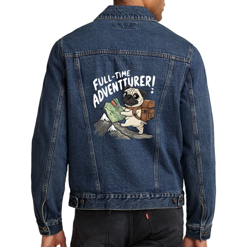 Full Time Adventurer Men Denim Jacket by Donna Schennum | Artistshot