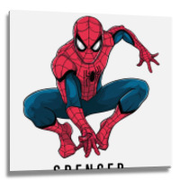 Spiderman Metal Print Square | Artistshot