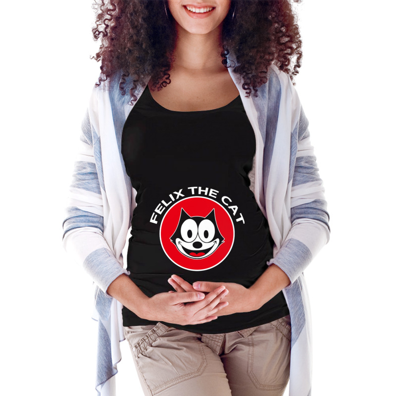 The Cat Retro Maternity Scoop Neck T-shirt by flowerartist | Artistshot