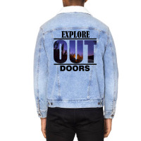 Explore Out Doors Unisex Sherpa-lined Denim Jacket | Artistshot